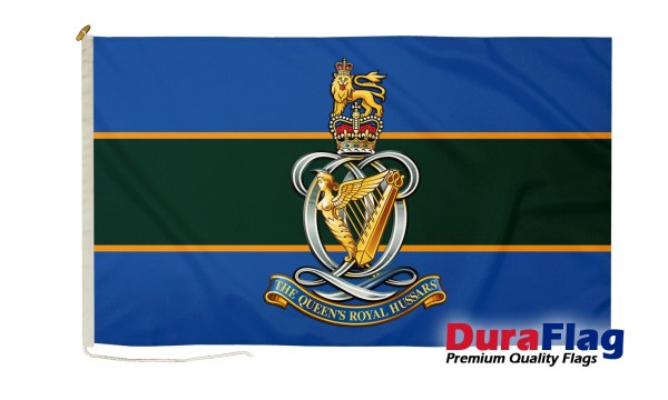 DuraFlag® Queens Royal Hussars Premium Quality Flag